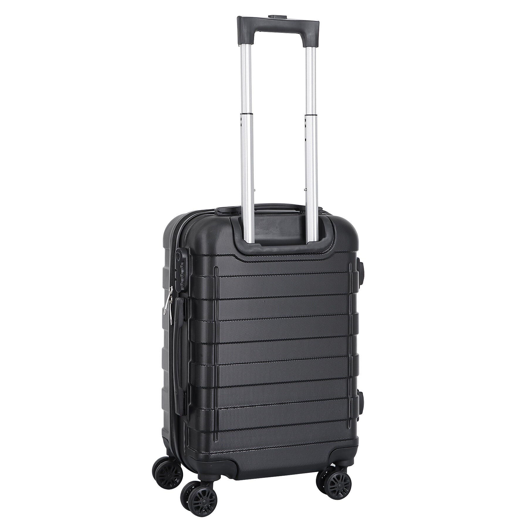 HomGarden 22-inch Carry On Luggage Hardside Expandable Travel Suitcase Spinner TSA Lock Black