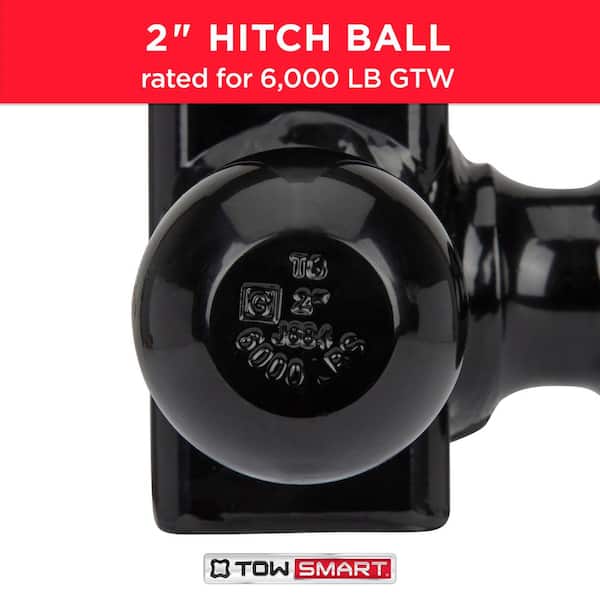 Class 3 Up to 10,000 lb. 1-7/8 in., 2 in, and 2-5/16 in. Ball Diameters TriBall Adjustable Trailer Hitch Ball Mount