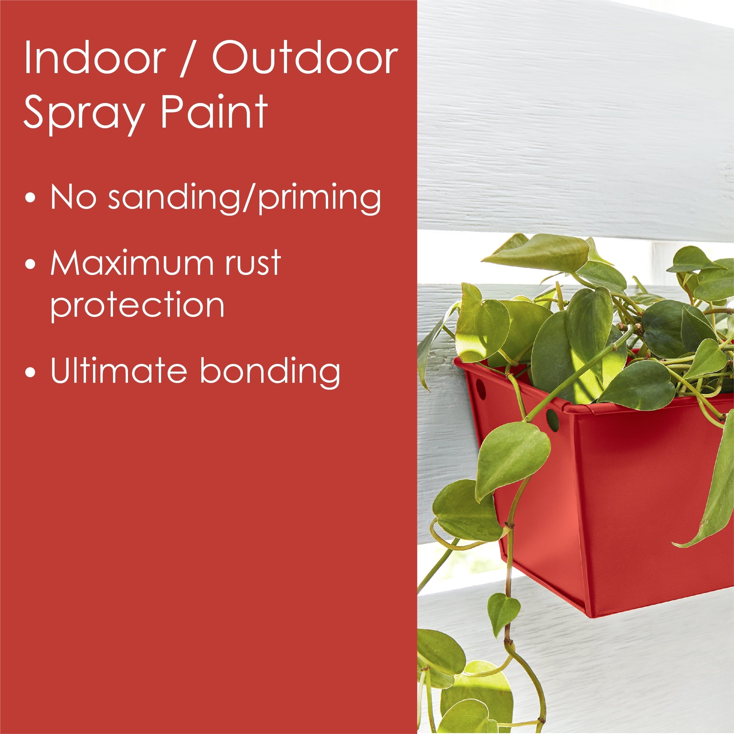 Krylon Fusion All-In-One Spray Paint, Matte, Fire Red, 12 oz.