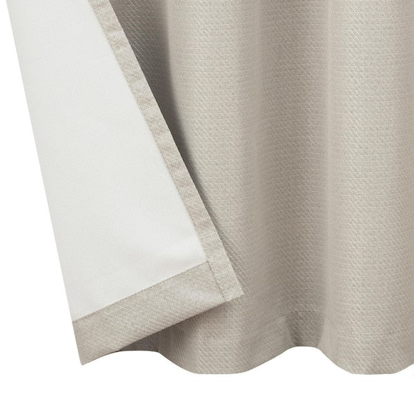 Ultimate Beige Blackout Grommet Curtain - 52 in. W x 108 in. L (2-Panels)