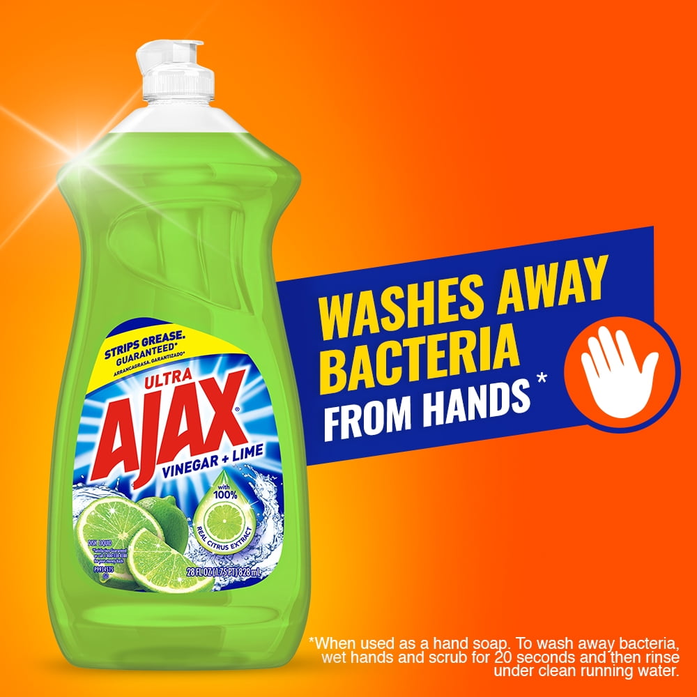 AJAX Liquid Dish Soap, Lime Scent,52 Fluid Ounce