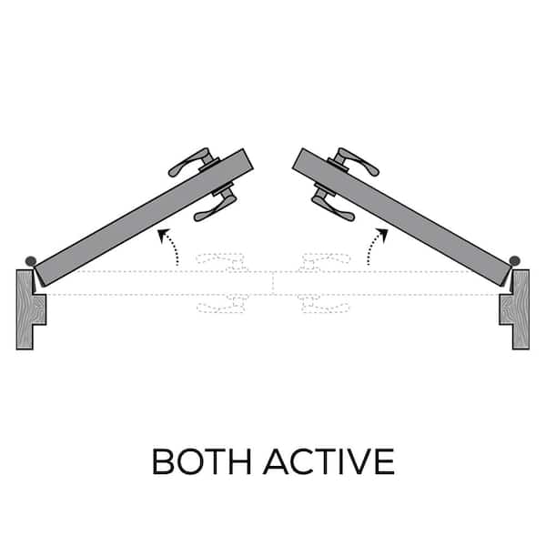 Shaker Flat Panel 48 in. x 80 in. Both Active Solid Core Primed Composite Double Prehung French Door w/ 6-9/16 in. Jamb