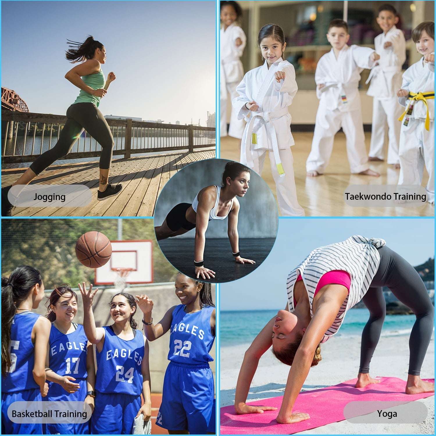 Vaupan Ankle/Wrist Weights, Small Leg Arm Hand Cuff Weights for Women Kids, Exercise Equipment with Adjustable Straps for Fitness Gym Dancing Walking Jogging Gymnastics Aerobics