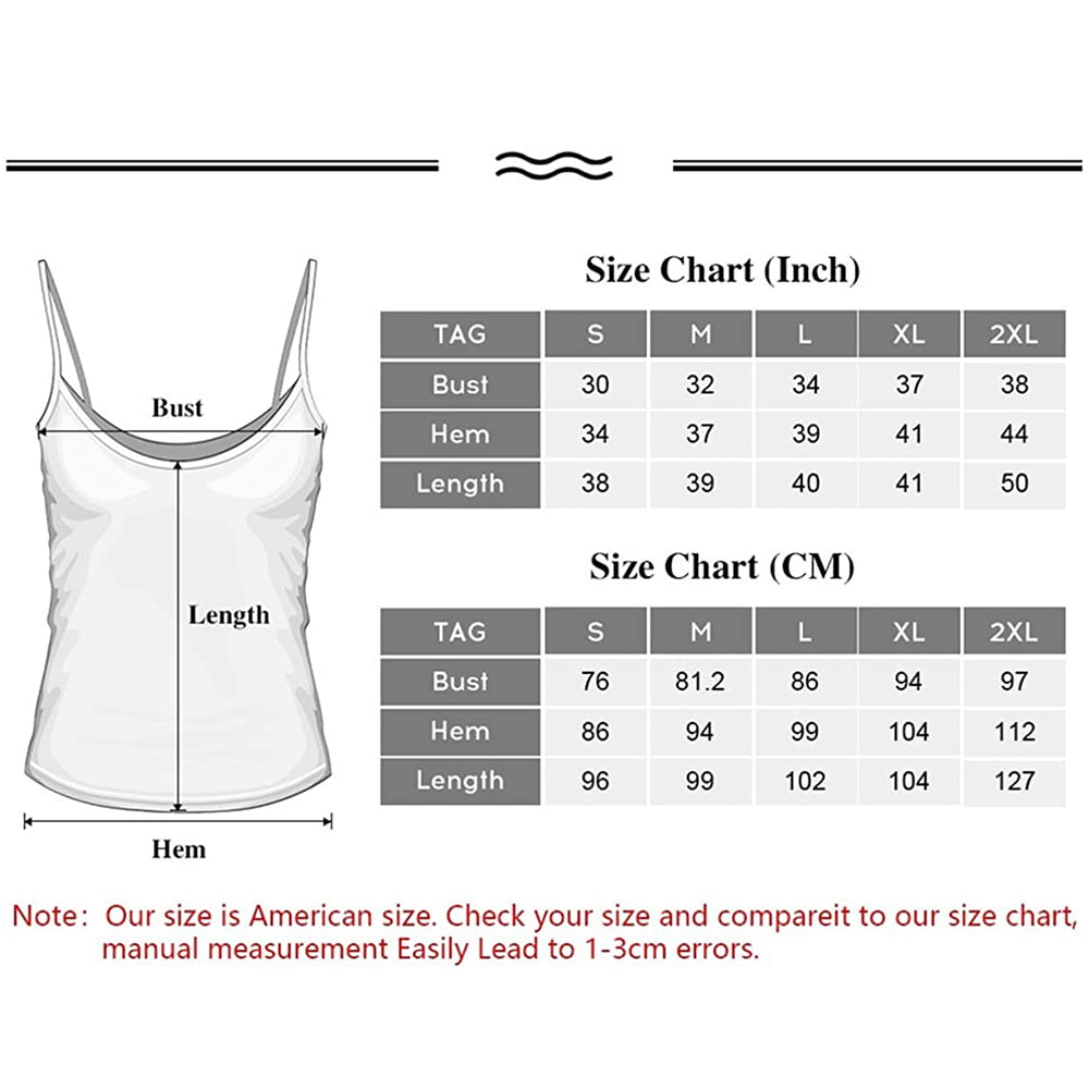 Charmo Women's Cami Cotton Adjustable Spaghetti Strap Built in Bra Tank Tops for women