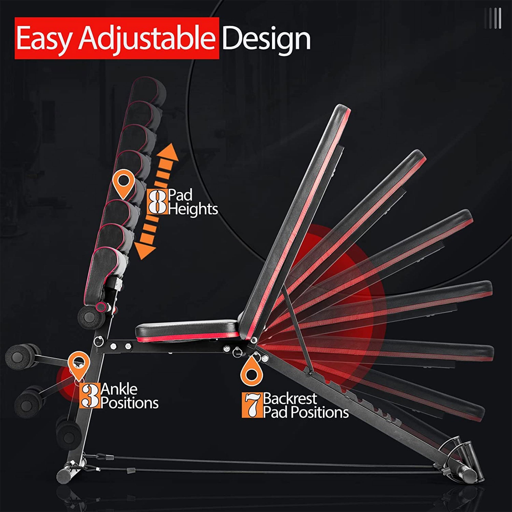 JOMEED Multi Functional Training Weight Bench for At Home Full Body Workout