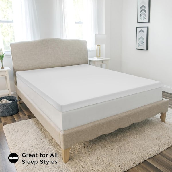 Essentials 2 in. Twin Memory Foam Mattress Topper