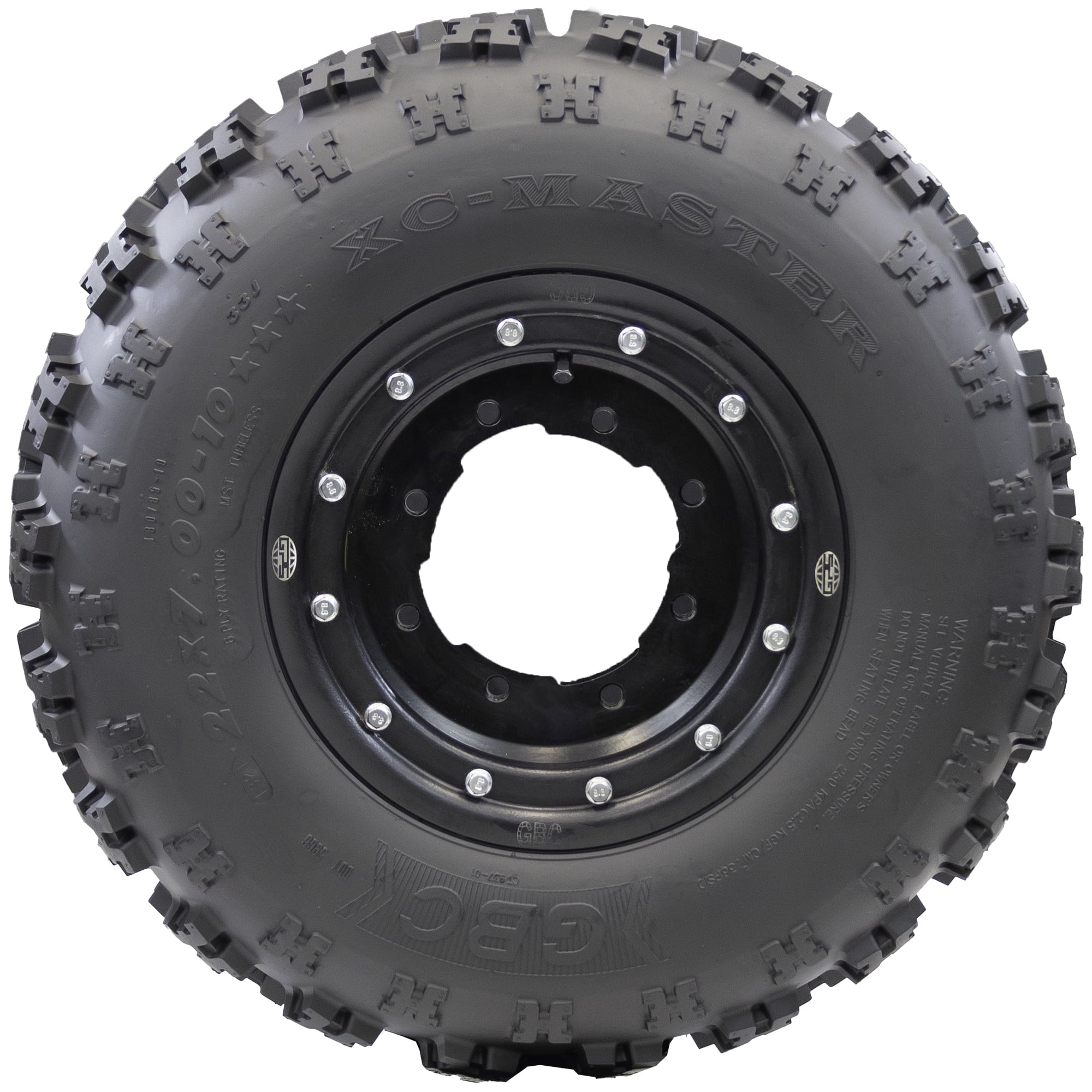 GBC XC-Master 21x7-10 6-PLY Rated front ATV Tire, Cross-Country All-Terrain Tire