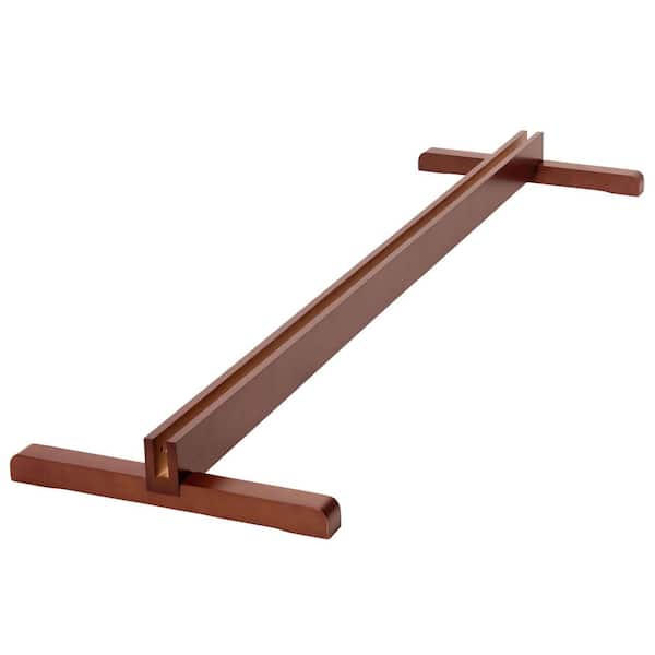 Walnut 4-Panel Room Divider Stand