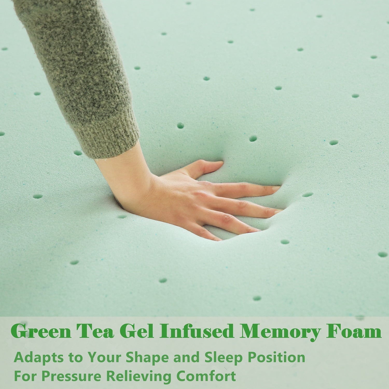 Mattress,Smiaoer 8 inch Memory Foam Mattress Bed in a Box,Medium Firm with Soft Bamboo Cover,Made in USA