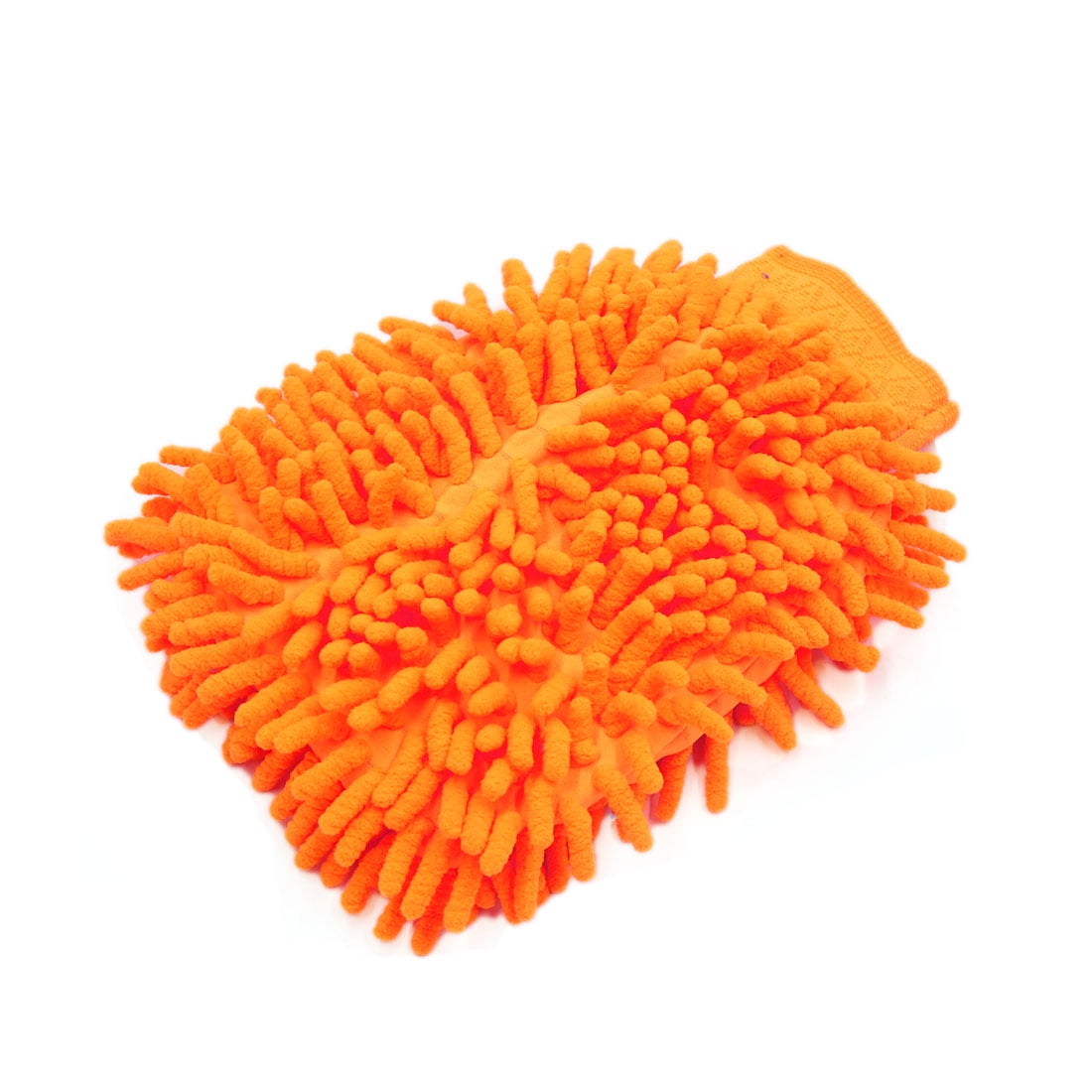 Auto Vehicle Protective Microfiber Chenille Car Wash Glove Anti Scratch Orange