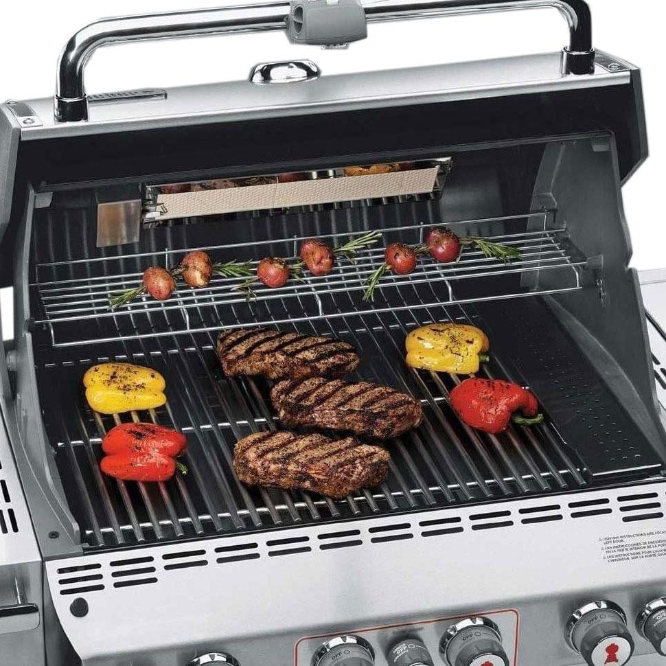 Weber Summit E-470 Propane Gas Grill With Rotisserie, Sear Burner & Side Burner - Black - 7171001