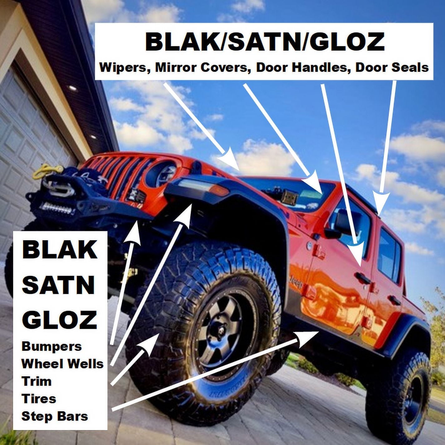 BLAK – Motorcycle, Golf Cart, RV Safe - Trim, Tire Shine & Preservation Treatment, OEM Restorer - Fading Plastic, Cracking Vinyl, Tire Dry Rot. Dry-Seal Ceramic Coating Protectant - Semipermanent