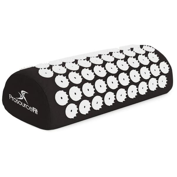 Black 25 in. x 15.75 in. Acupressure Mat and Pillow Set for Back/Neck Pain Relief and Muscle Relaxation (2.73 sq. ft.)