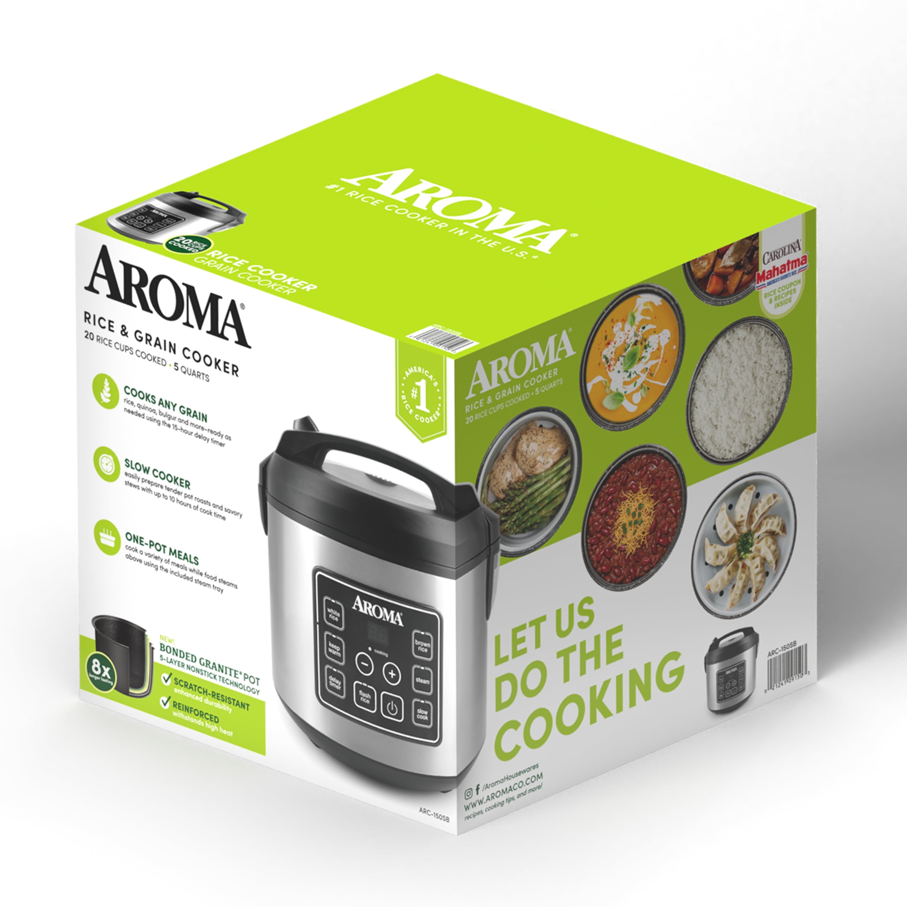 Aroma® 20-Cup Programmable Rice & Grain Cooker and Multi-Cooker