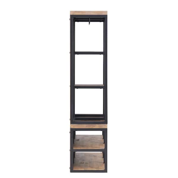 Lloyd Natural 60 in. H Hall Tree with Bench