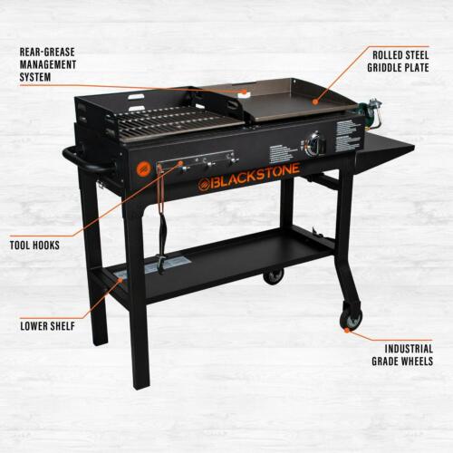 Blackstone Duo 17 Griddle and Charcoal Grill Combo