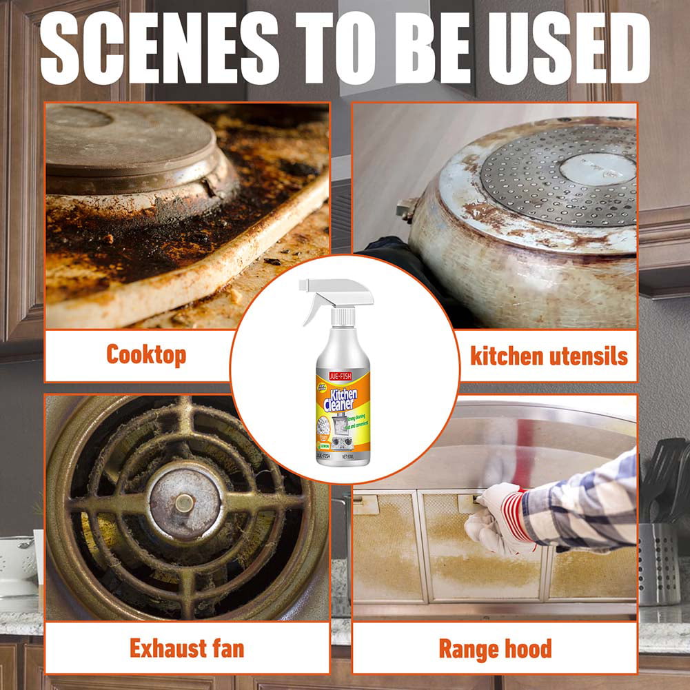 AMNHDO Multi-Purpose Foam Cleaner Rust Remover Removes Oil Dirt Rust Grease Degreaser Household Kitchen Cleaning Spray (60ml)