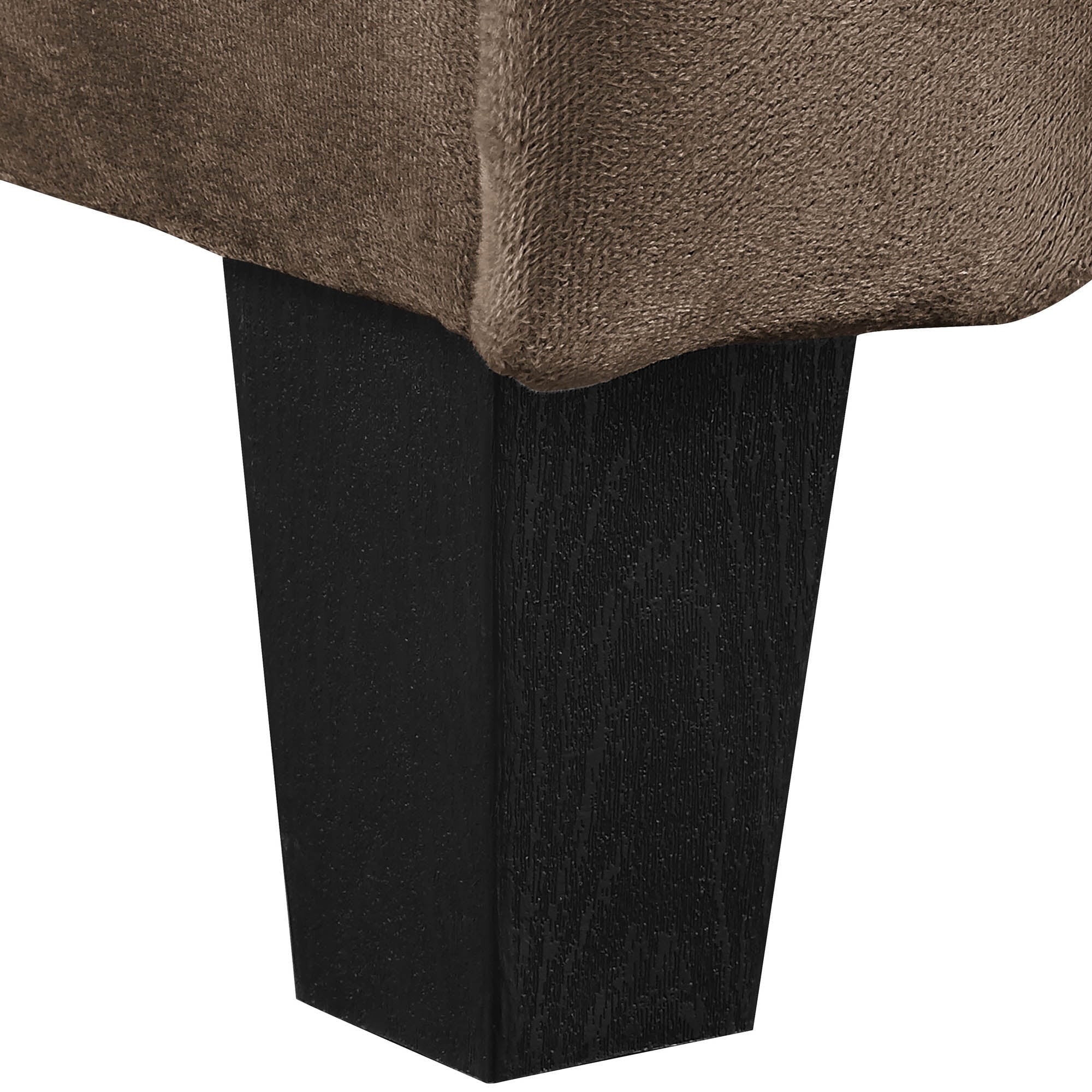 Lifestyle Solutions Taryn Loveseat with Rolled Arms, Brown Fabric