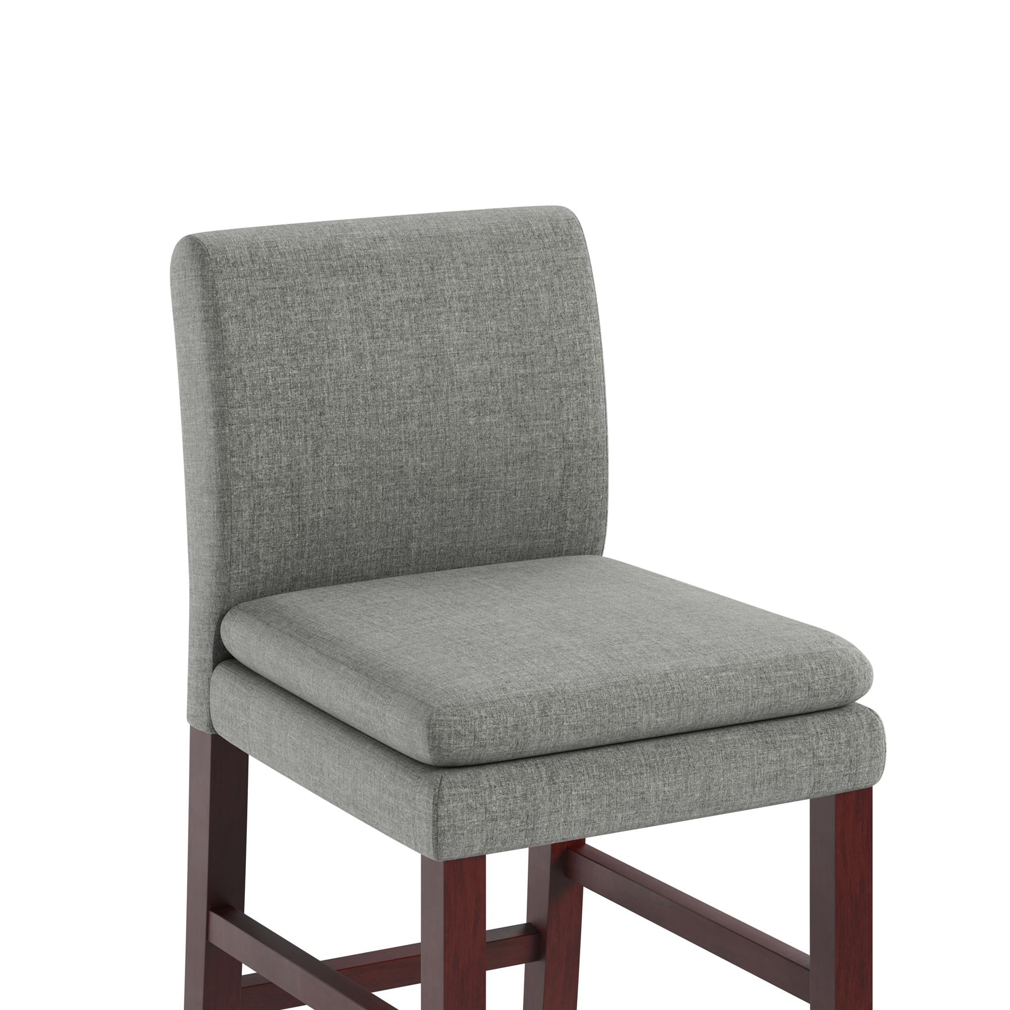 DHP Clark Upholstered Counter Height Bar Stool