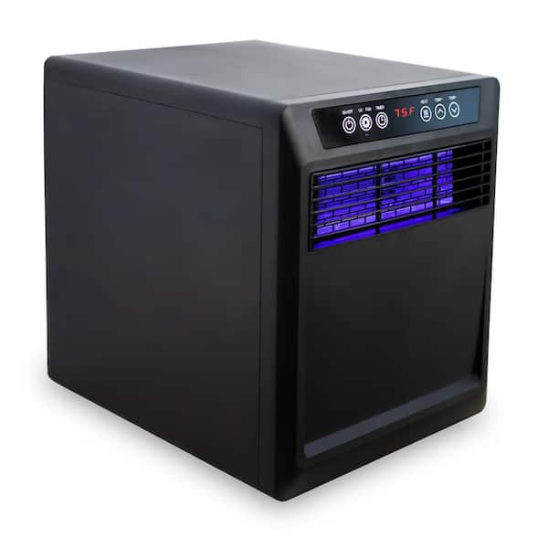Hearth & Home Dynamics 1500-Watt/5100-BTU Mica Panel Cabinet Indoor Electric UV Heater and Air Sanitizer with Thermostat