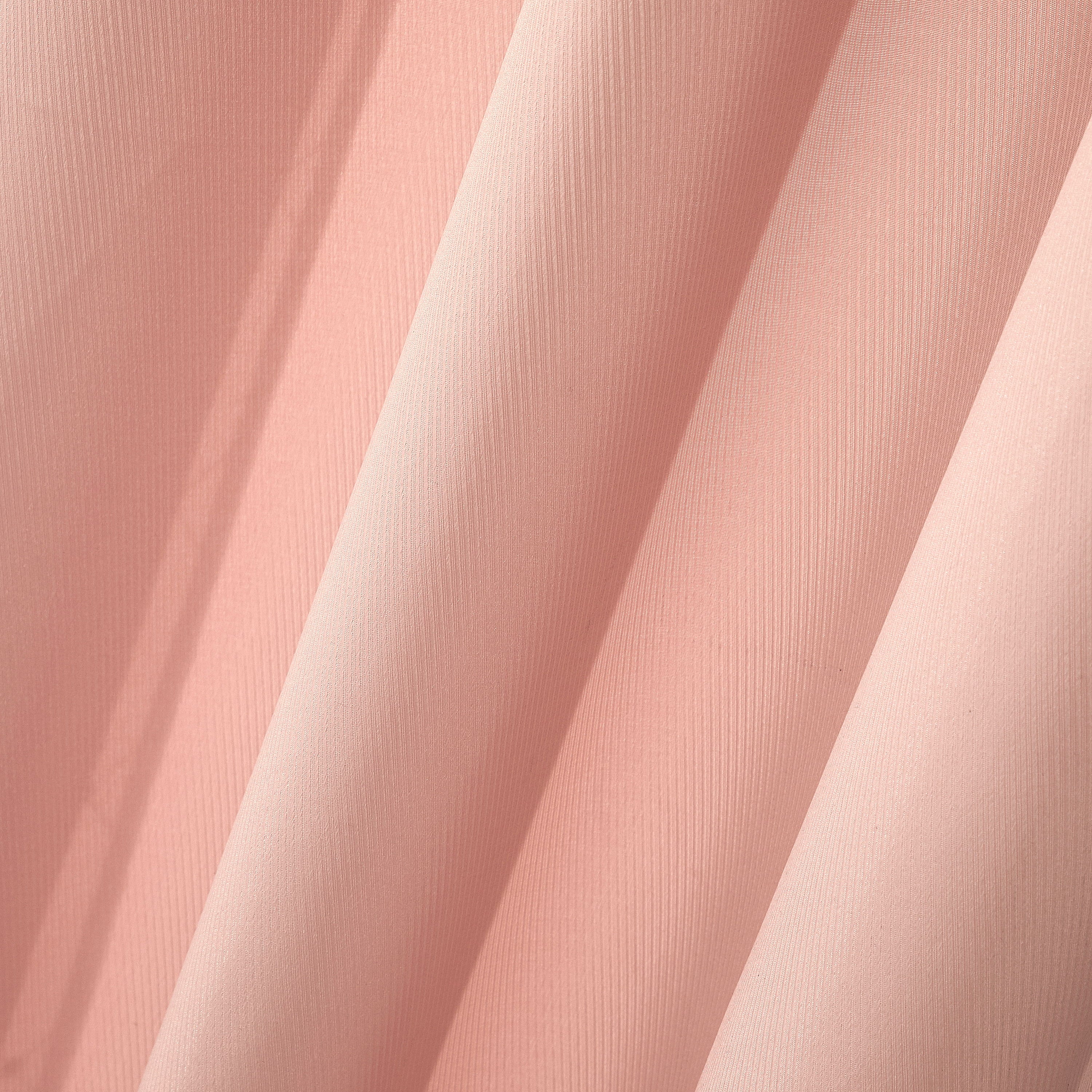 Better Homes & Gardens Blush Pink Embroidered Lattice Sheer & Twill Weave 4 Piece Curtain Set, 84