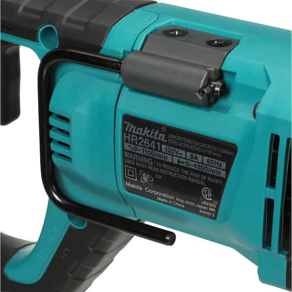 8 Amp 1 in. Corded SDS-Plus Concrete/Masonry AVT Rotary Hammer Drill with 4-1/2 in. Corded Angle Grinder with Hard Case