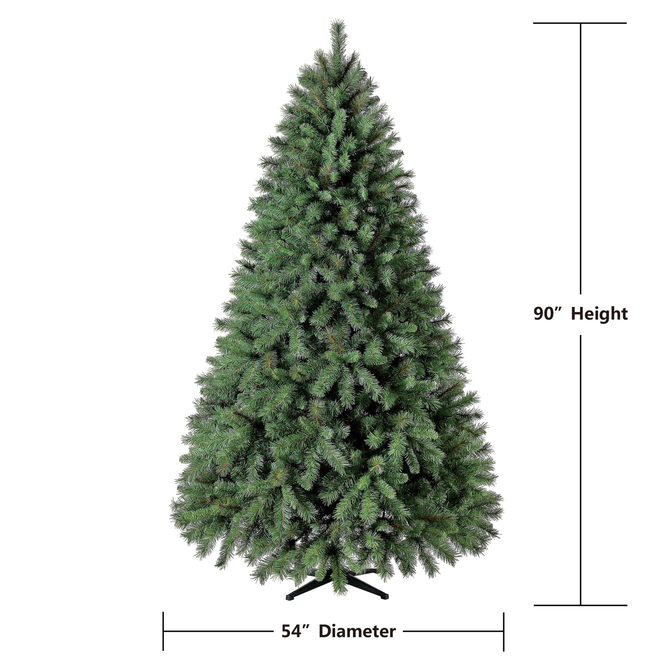 Non-Lit Donner Fir Artificial Christmas Tree, 7.5 ft, by Holiday Time