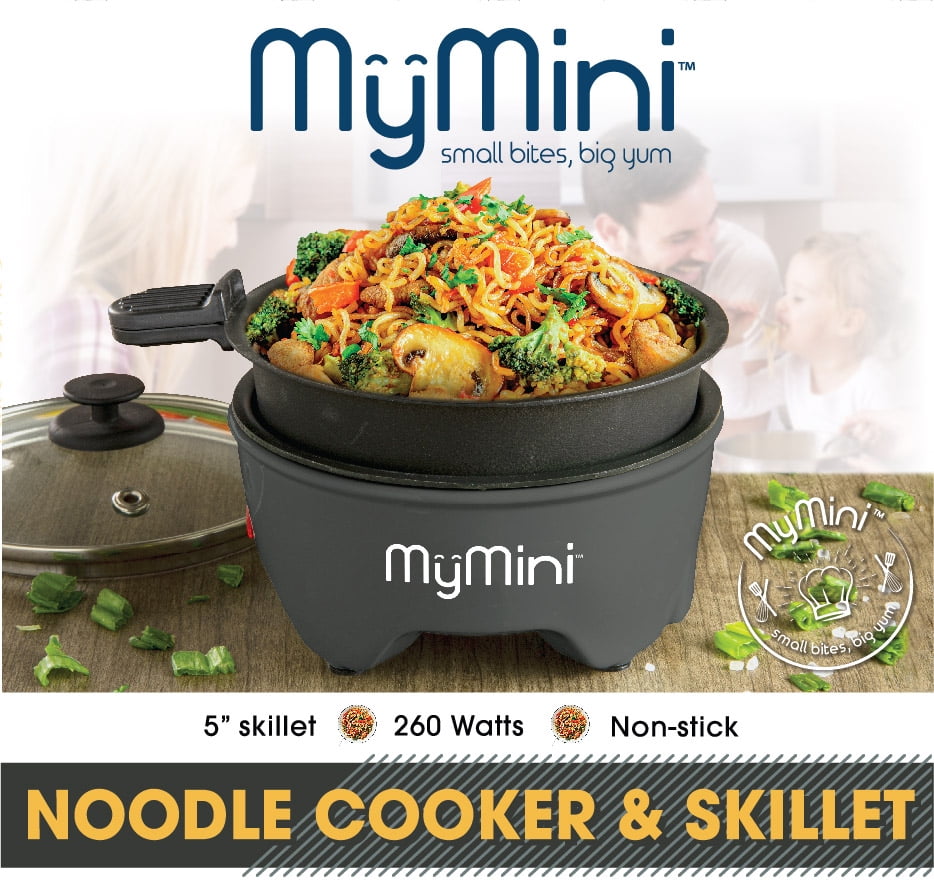 MyMini 5-inch Noodle Cooker & Skillet Electric Hot Pot, Blackberry (3.7
