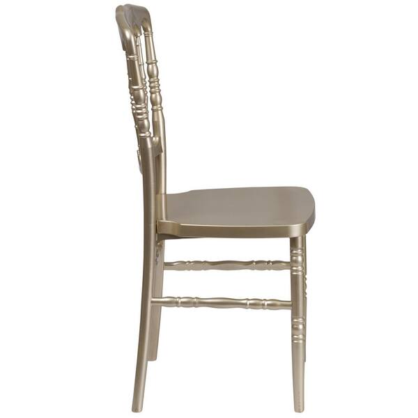 Gold Resin Napoleon Chiavari Chairs (Set of 2)
