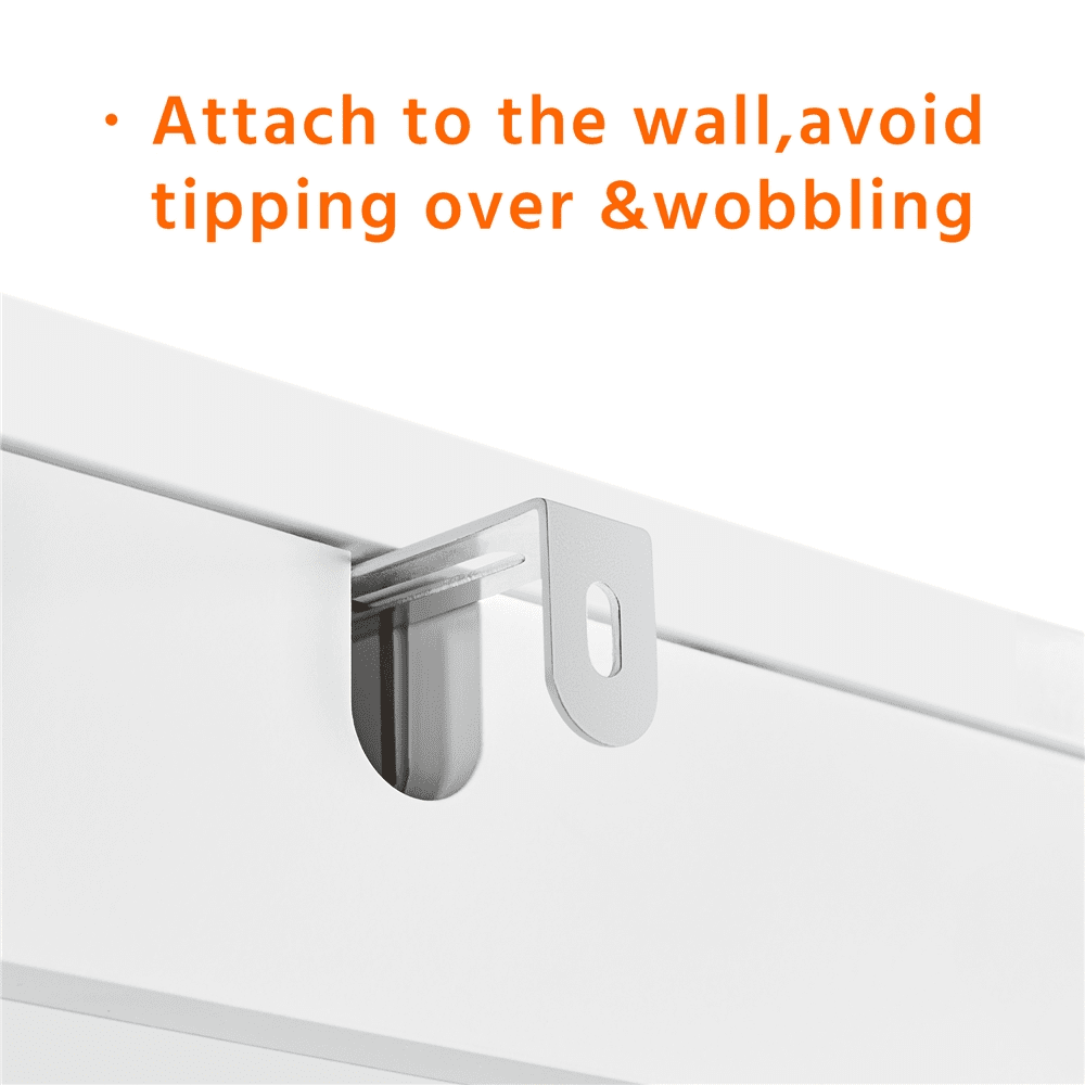 SmileMart Wooden Over the Toilet Storage Cabinet 3-Shelf  for Bathroom, White