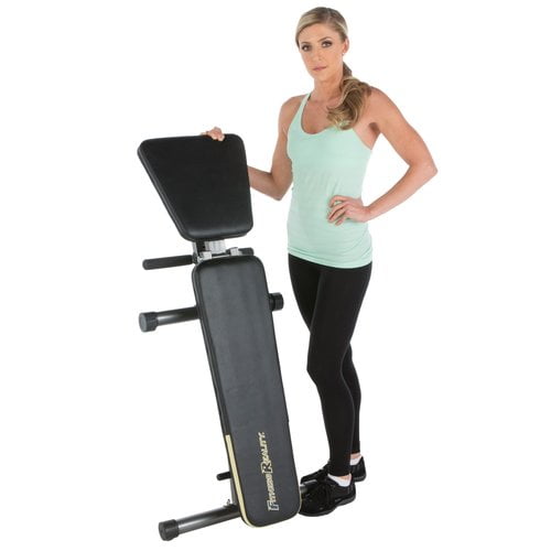 Fitness Reality Super Max 1000 Heavy-Duty Weight Bench, 12 Adjustable Backrest Positions, 800 lb Weight Capacity