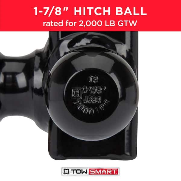 Class 3 Up to 10,000 lb. 1-7/8 in., 2 in, and 2-5/16 in. Ball Diameters TriBall Adjustable Trailer Hitch Ball Mount