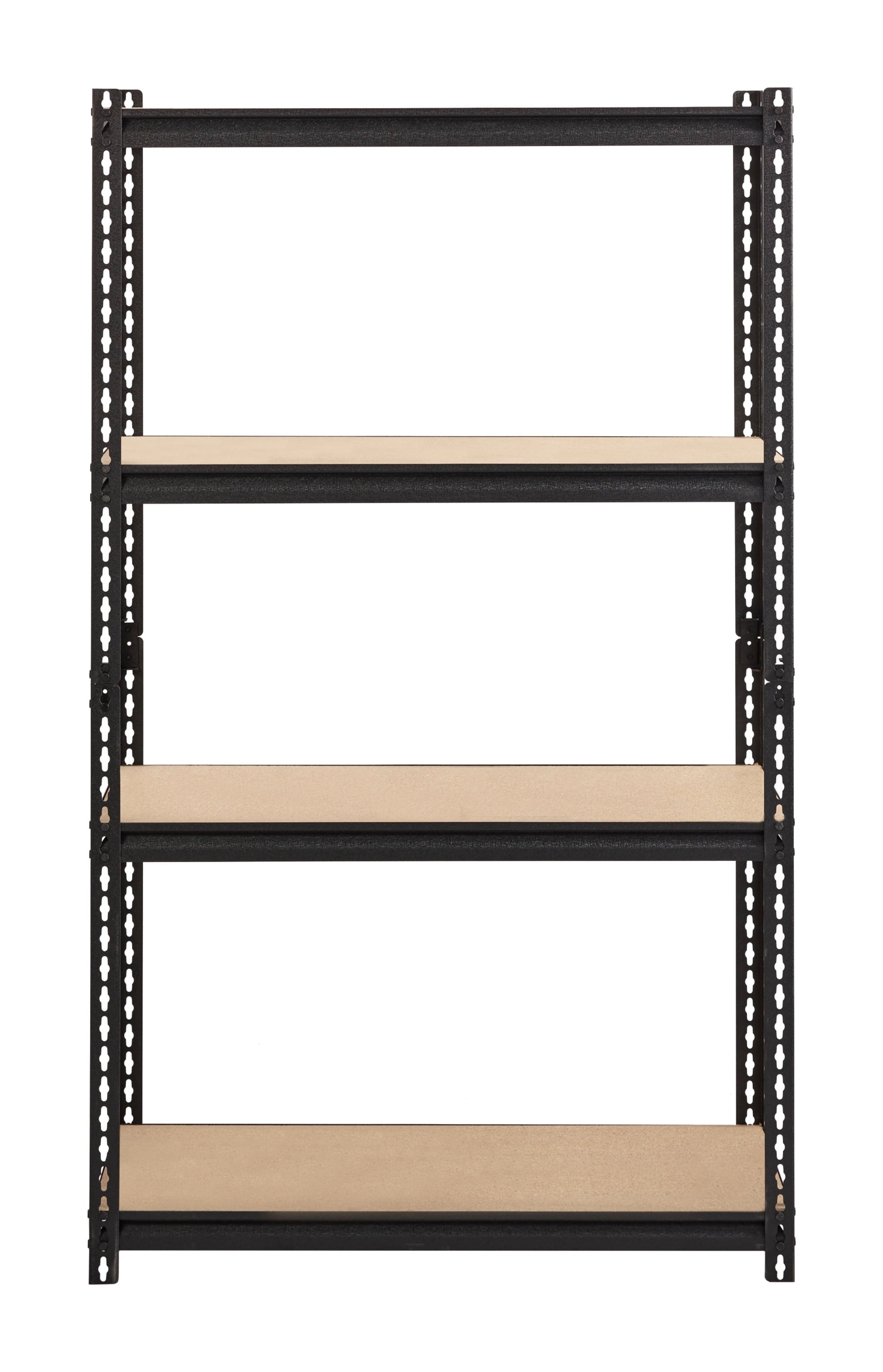Iron Horse 2300 Riveted Steel Shelving 4-Shelf Unit, 18D x 36W x 60H, Black