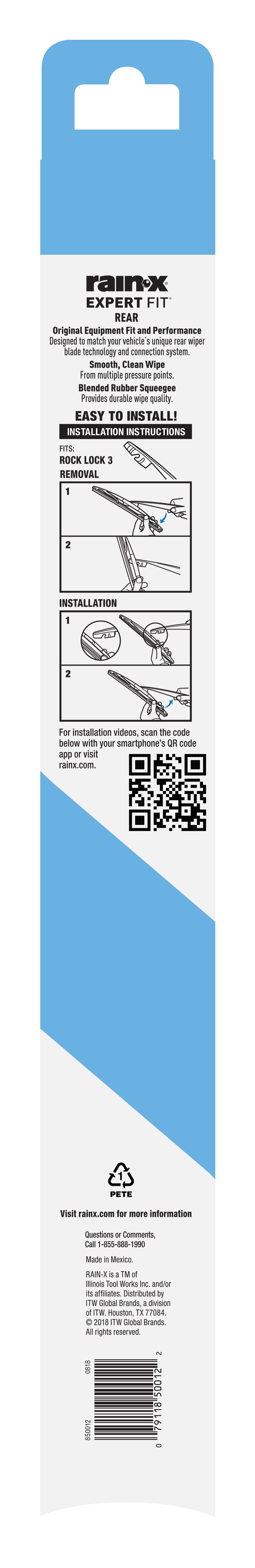 Rain-x Expert Fit Rear Wiper Blade 16