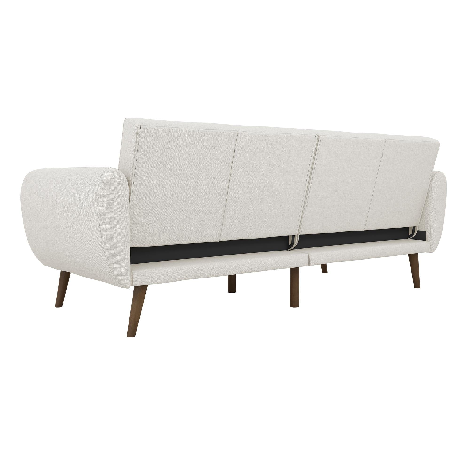 Novogratz Brittany Futon, Cool Gray Linen