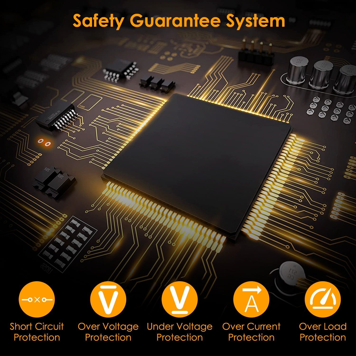 500W Power Inverter 4000W Peak Power DC 12V to 11oV AC Car Power Converter with Dual USB Ports AC Outlet with Car Charger Adapter, Multiple Protection for Caravan Laptop TV