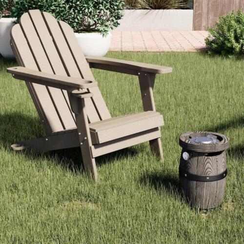 Clihome Outdoor Propane Fire Pit 14" x 10" Round Metal Tub Bottom Frame Gray