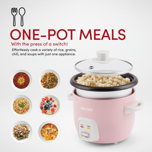 Aroma® 4-Cups (Cooked) / 1Qt. Rice & Grain Cooker