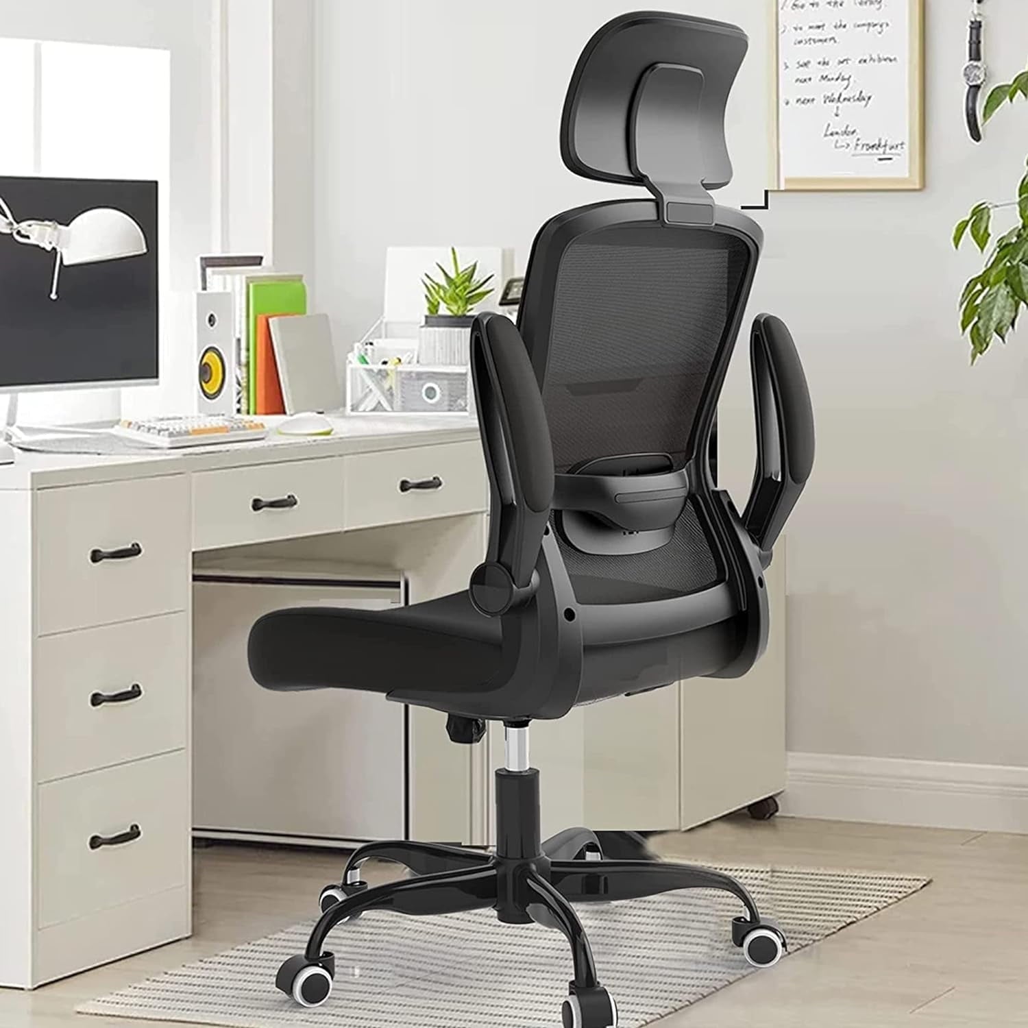 Blarity Ergonomic Office Chair, High Back Mesh Desk Chair with Lumbar Support and Adjustable Headrest