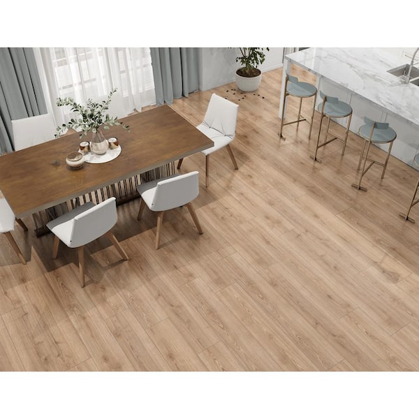Russel Bay Ash 12 mm T x 8.03 in. W Waterproof Laminate Wood Flooring (15.9 sqft/case)