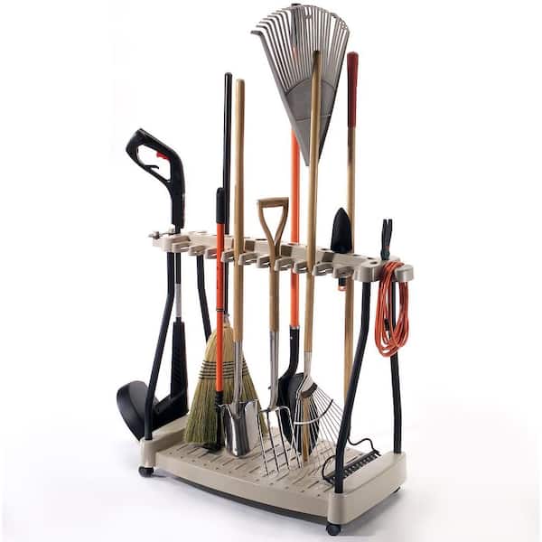 42 in. Resin Wheeled Tool Storage Rack