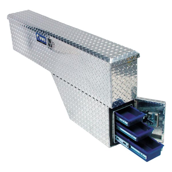 48 in. Bright Aluminum Passenger-Side Truck Fender Tool Box (Heavy Packaging)