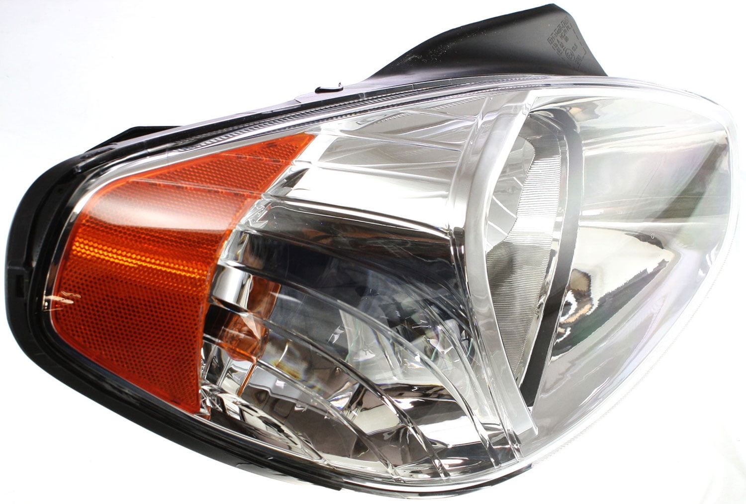 Headlight Compatible With 2006 Hyundai Accent Right Passenger Halogen With bulb(s)