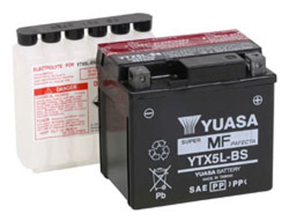 Yuasa Ytx5l Bs Maintenance Free 12 Volt Battery