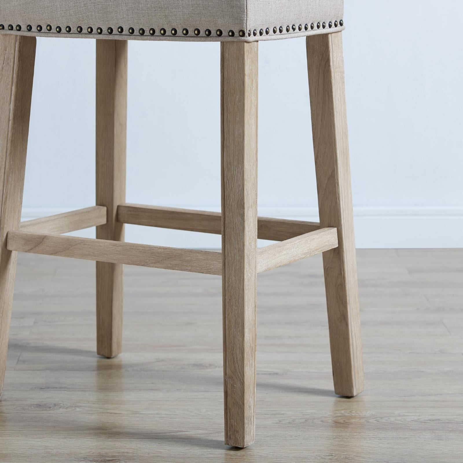 Roundhill Furniture CoCo Bar Stool, Gray, Set of 2