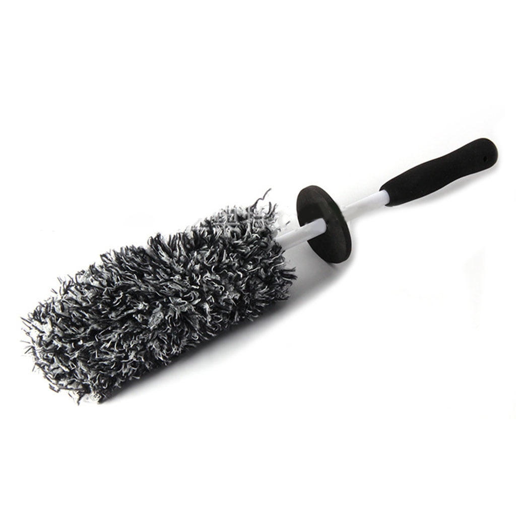 ZUARFY Wheel Tire Brush Car Rim Detailing Brushes Cleaning Microfiber Cleaning Cloth