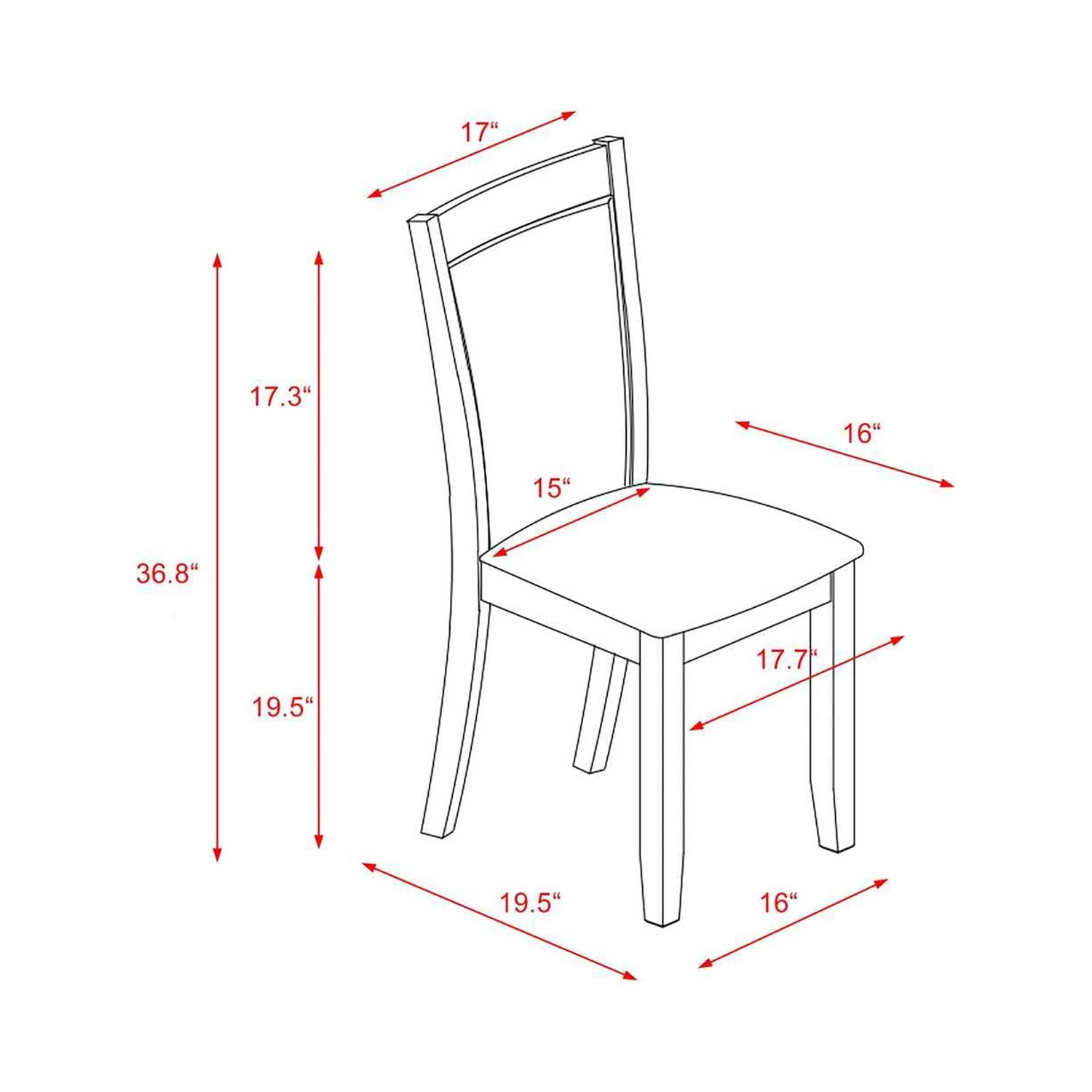 East West Furniture F3MZ7-716 7 Piece Kitchen Table Set Contains a Dinner Table and 6 Dark Khaki Linen Fabric Mid Century Modern Chairs with High Back - Distressed Jacobean Finish
