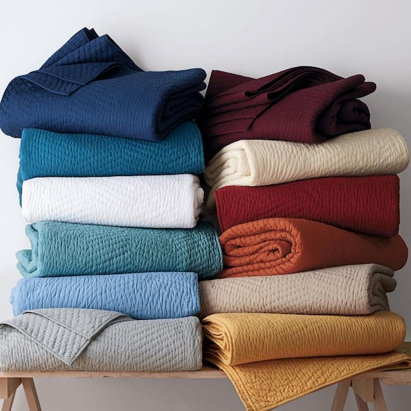 Company Cotton Voile White Solid King Quilt