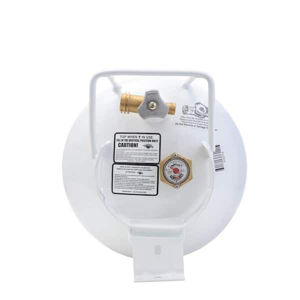 20 lbs. Horizontal Propane Tank Refillable Cylinder with OPD Valve and Gauge