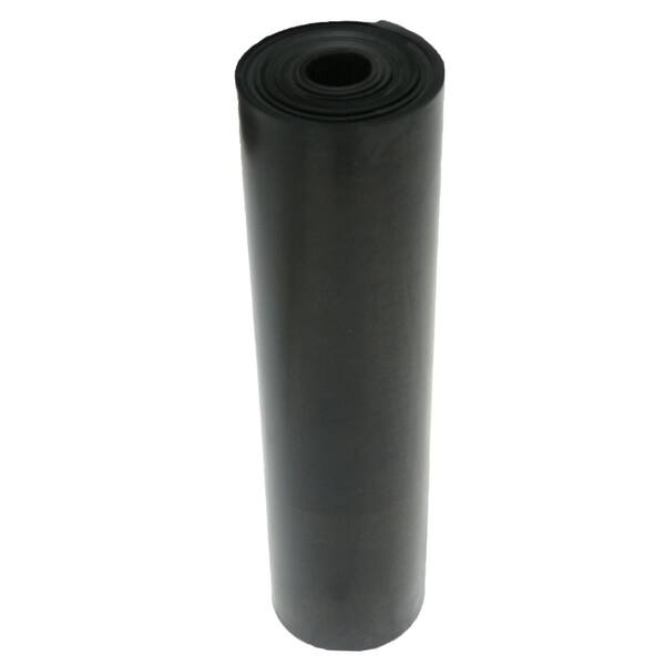 Nitrile 1/2 in. x 12 in. x 12 in. Commercial Grade 60A Black Buna Sheets